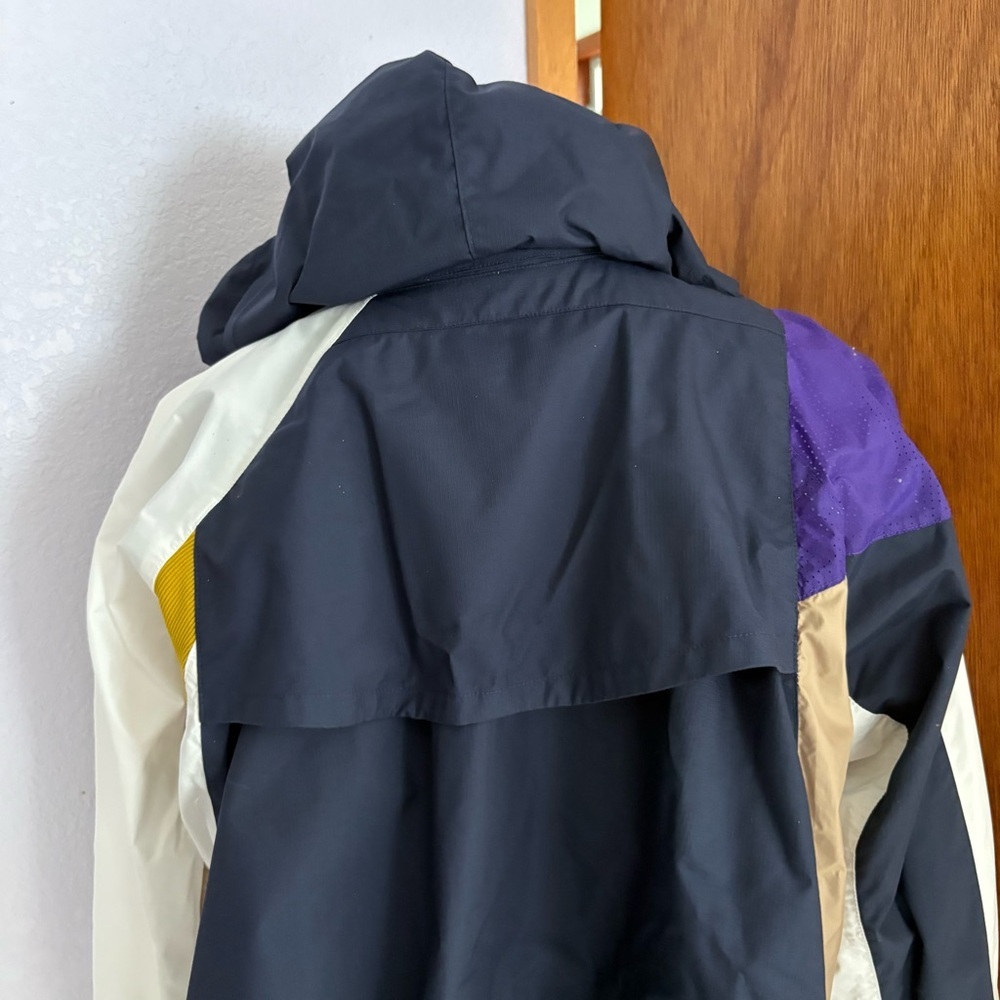 NIKE x SACAI sz XS Double Zip Jacket Windbreaker CD6297 White Navy - Picture 11 of 15